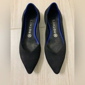 Rothys black pointed flats.